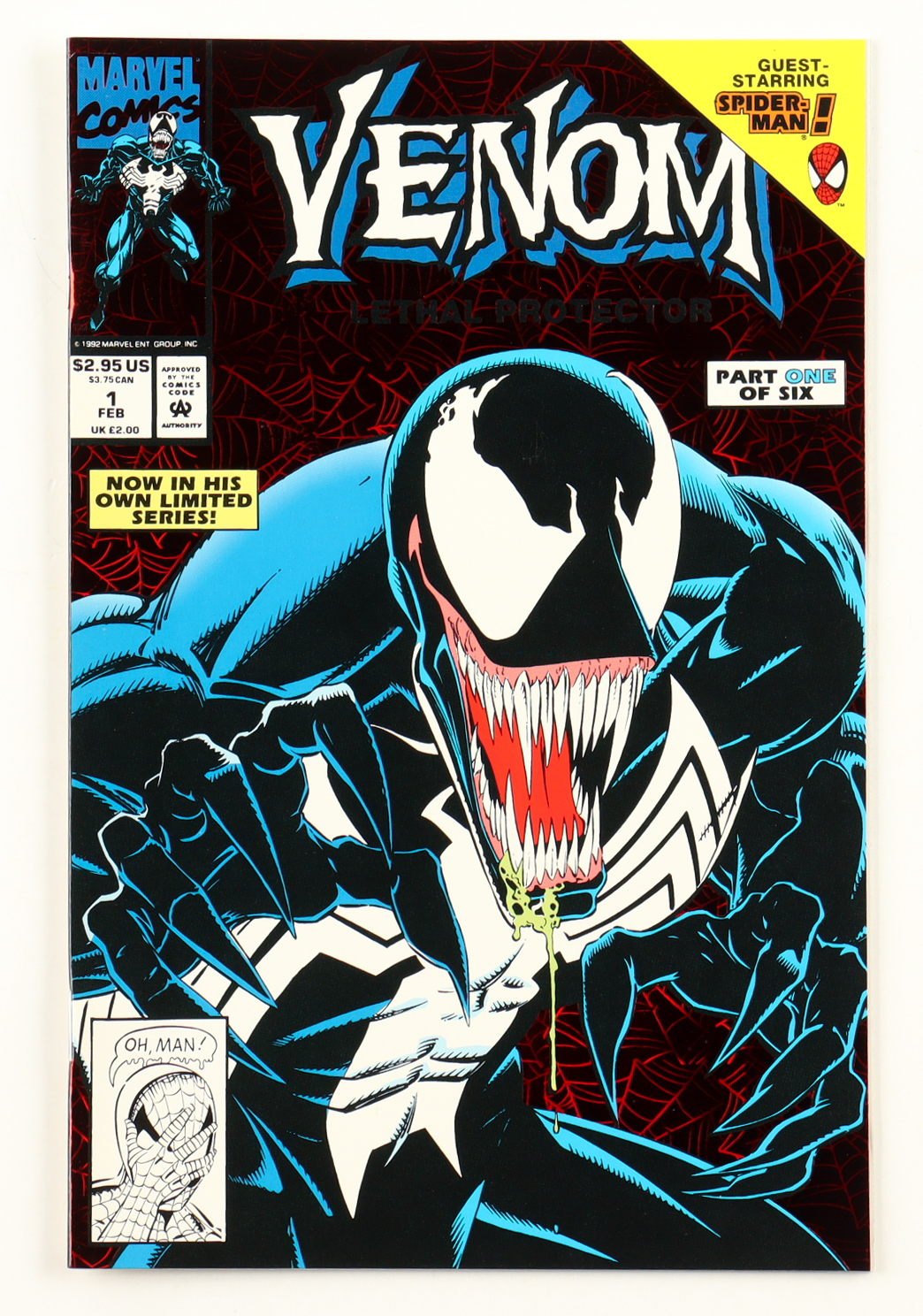 1993 "Venom Lethal Protector" Issue #1 Marvel Comic Book at PristineAuction.com 1993 "Venom Lethal Protector" Issue #1 Marvel Comic Book at PristineAuction.com