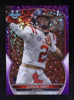 Jaxson Dart 2022 Bowman Chrome University Purple Mini-Diamond Refractors #94 #227/399 RC at PristineAuction.com