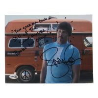 Jon Gries Signed "Napoleon Dynamite" 8x10 Photo Inscribed "Your Grandma Took a Spill at the Sand Dunes...Broke Her Coccyx-Rico" (JSA) at PristineAuction.com