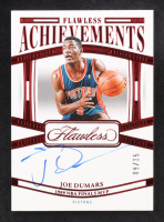 Joe Dumars 2023-24 Panini Flawless Flawless Achievements Signatures Ruby #16 #09/15 at PristineAuction.com