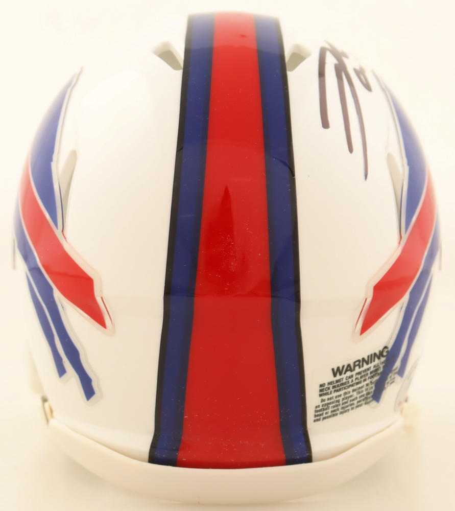 Josh Allen Signed Bills Speed Mini Helmet (Beckett) at PristineAuction.com Josh Allen Signed Bills Speed Mini Helmet (Beckett) at PristineAuction.com