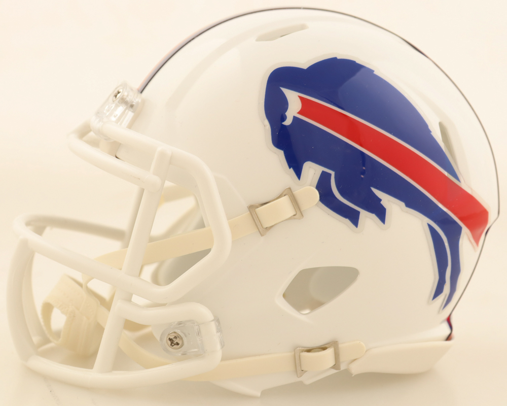 Josh Allen Signed Bills Speed Mini Helmet (Beckett) at PristineAuction.com Josh Allen Signed Bills Speed Mini Helmet (Beckett) at PristineAuction.com