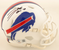 Josh Allen Signed Bills Speed Mini Helmet (Beckett) at PristineAuction.com