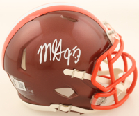 Myles Garrett Signed Browns Flash Alternate Speed Mini Helmet (Beckett) at PristineAuction.com