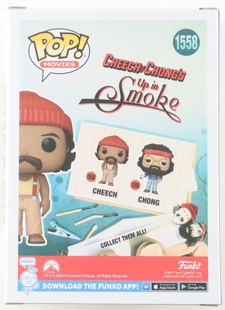Cheech Marin Signed "Cheech & Chong's Up In Smoke" #1558 Cheech Funko Pop! Vinyl Figure (JSA) at PristineAuction.com Cheech Marin Signed "Cheech & Chong's Up In Smoke" #1558 Cheech Funko Pop! Vinyl Figure (JSA) at PristineAuction.com