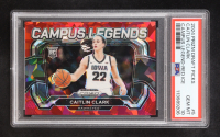 Caitlin Clark Panini Prizm Campus Legends Draft Picks Red Ice #5 RC (PSA 10) at PristineAuction.com