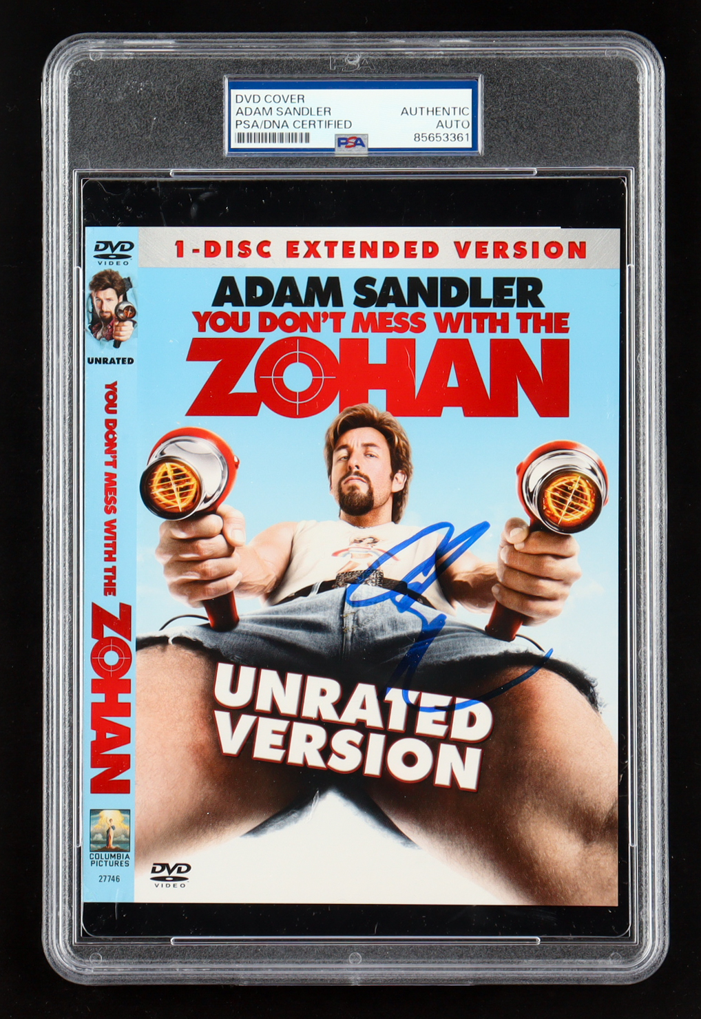Adam Sandler Signed "You Don't Mess With The Zohan" DVD Cover Insert (PSA) at PristineAuction.com Adam Sandler Signed "You Don't Mess With The Zohan" DVD Cover Insert (PSA) at PristineAuction.com
