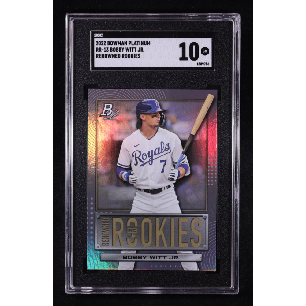 Bobby Witt Jr. 2022 Bowman Platinum Renowned Rookies #RR13 RC (SGC 10) at PristineAuction.com