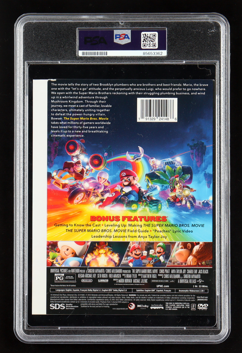 Jack Black Signed "The Super Mario Bros. Movie" DVD Cover Insert (PSA) at PristineAuction.com Jack Black Signed "The Super Mario Bros. Movie" DVD Cover Insert (PSA) at PristineAuction.com