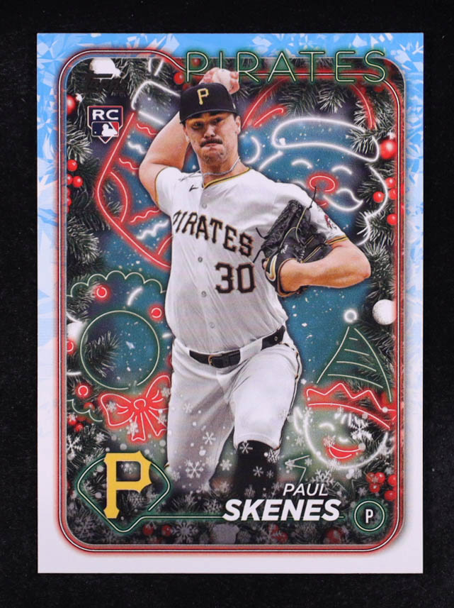 Paul Skenes 2024 Topps Holiday #H165 RC at PristineAuction.com Paul Skenes 2024 Topps Holiday #H165 RC at PristineAuction.com