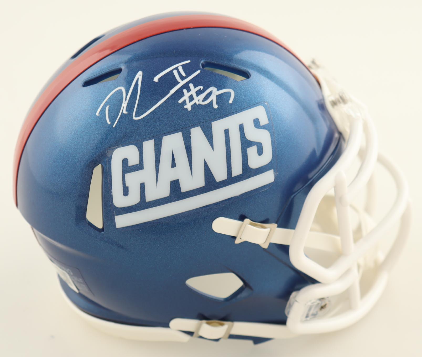 Dexter Lawrence II Signed Giants Speed Mini Helmet (Beckett) at PristineAuction.com Dexter Lawrence II Signed Giants Speed Mini Helmet (Beckett) at PristineAuction.com