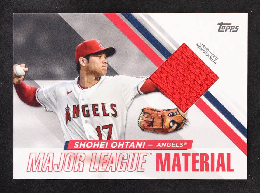 Shohei Ohtani 2024 Topps Major League Materials #MLMSO at PristineAuction.com Shohei Ohtani 2024 Topps Major League Materials #MLMSO at PristineAuction.com