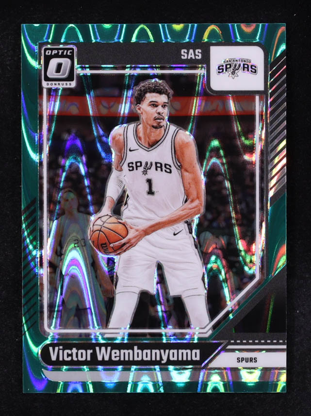 Victor Wembanyama 2024-25 Donruss Optic Green Seismic #45 at PristineAuction.com Victor Wembanyama 2024-25 Donruss Optic Green Seismic #45 at PristineAuction.com