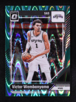 Victor Wembanyama 2024-25 Donruss Optic Green Seismic #45 at PristineAuction.com