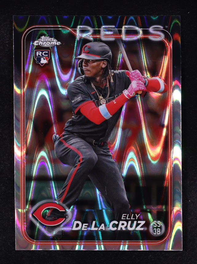Elly De La Cruz 2024 Topps Chrome RayWave Refractors #44 RC at PristineAuction.com Elly De La Cruz 2024 Topps Chrome RayWave Refractors #44 RC at PristineAuction.com