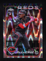 Elly De La Cruz 2024 Topps Chrome RayWave Refractors #44 RC at PristineAuction.com