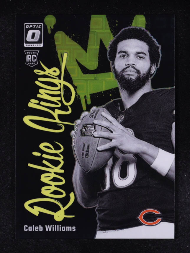 Caleb Williams 2024 Donruss Optic Rookie Kings Black Pandora #1 RC #06/25 at PristineAuction.com Caleb Williams 2024 Donruss Optic Rookie Kings Black Pandora #1 RC #06/25 at PristineAuction.com