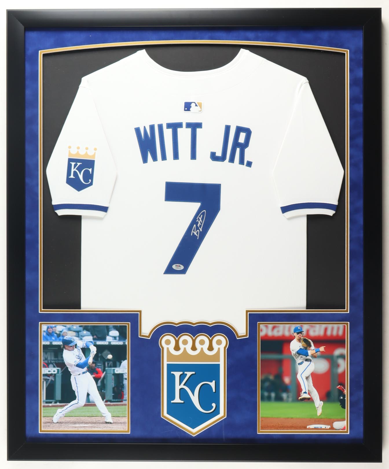 Bobby Witt Jr. Signed Custom Framed Jersey Display (PSA) at PristineAuction.com Bobby Witt Jr. Signed Custom Framed Jersey Display (PSA) at PristineAuction.com