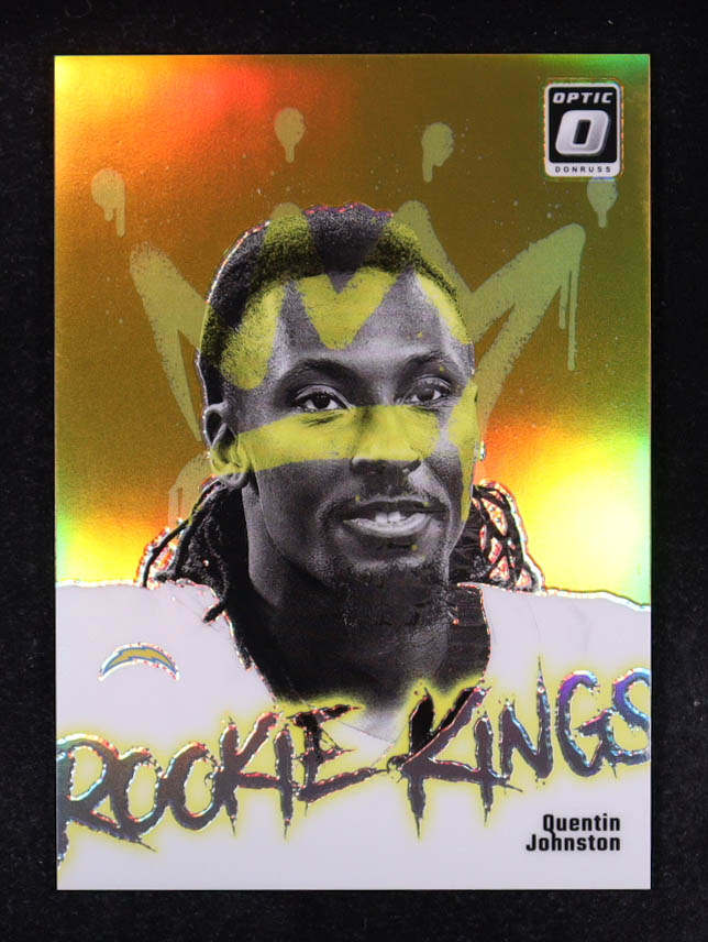 Quentin Johnston 2023 Donruss Optic Rookie Kings Gold #15 RC #02/10 at PristineAuction.com Quentin Johnston 2023 Donruss Optic Rookie Kings Gold #15 RC #02/10 at PristineAuction.com