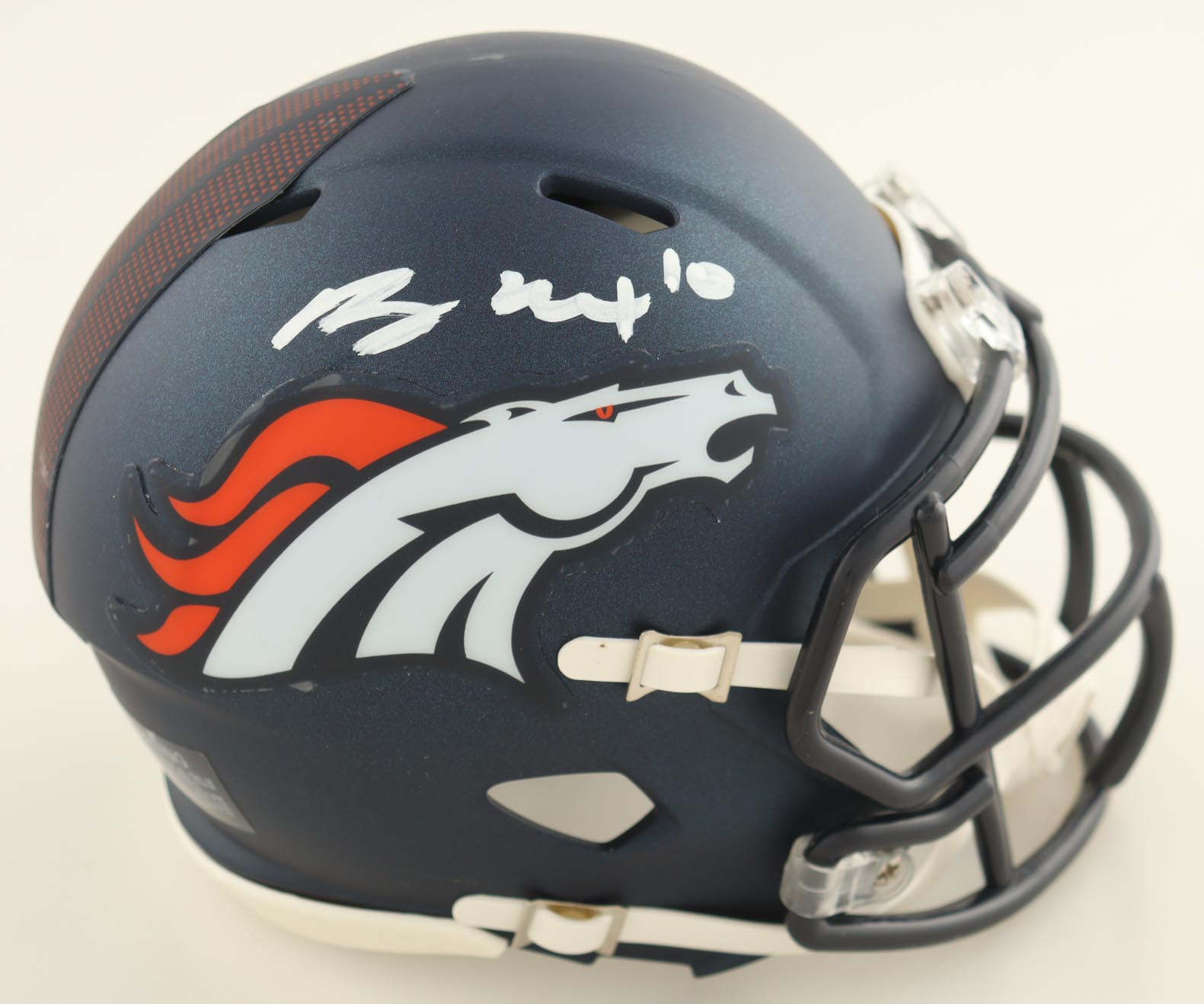Bo Nix Signed Broncos Speed Mini Helmet (PSA) at PristineAuction.com Bo Nix Signed Broncos Speed Mini Helmet (PSA) at PristineAuction.com