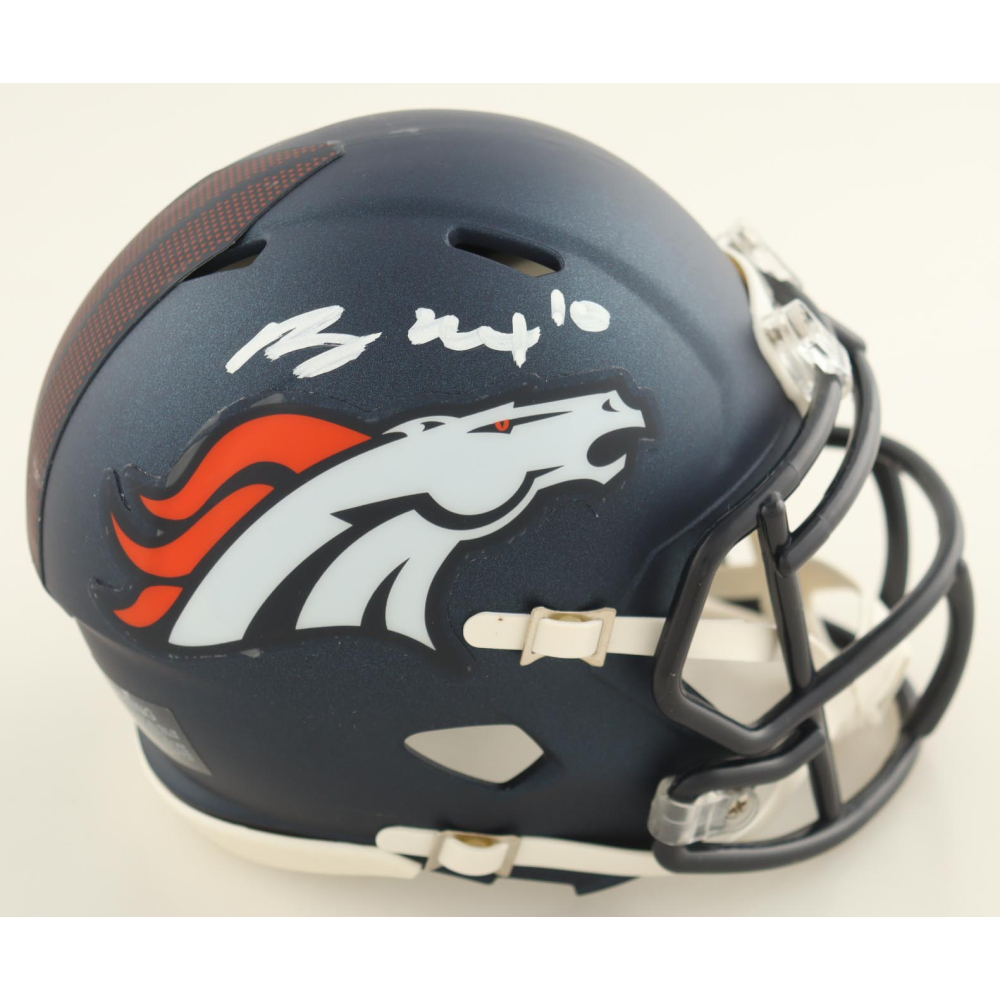 Bo Nix Signed Broncos Speed Mini Helmet (PSA) at PristineAuction.com