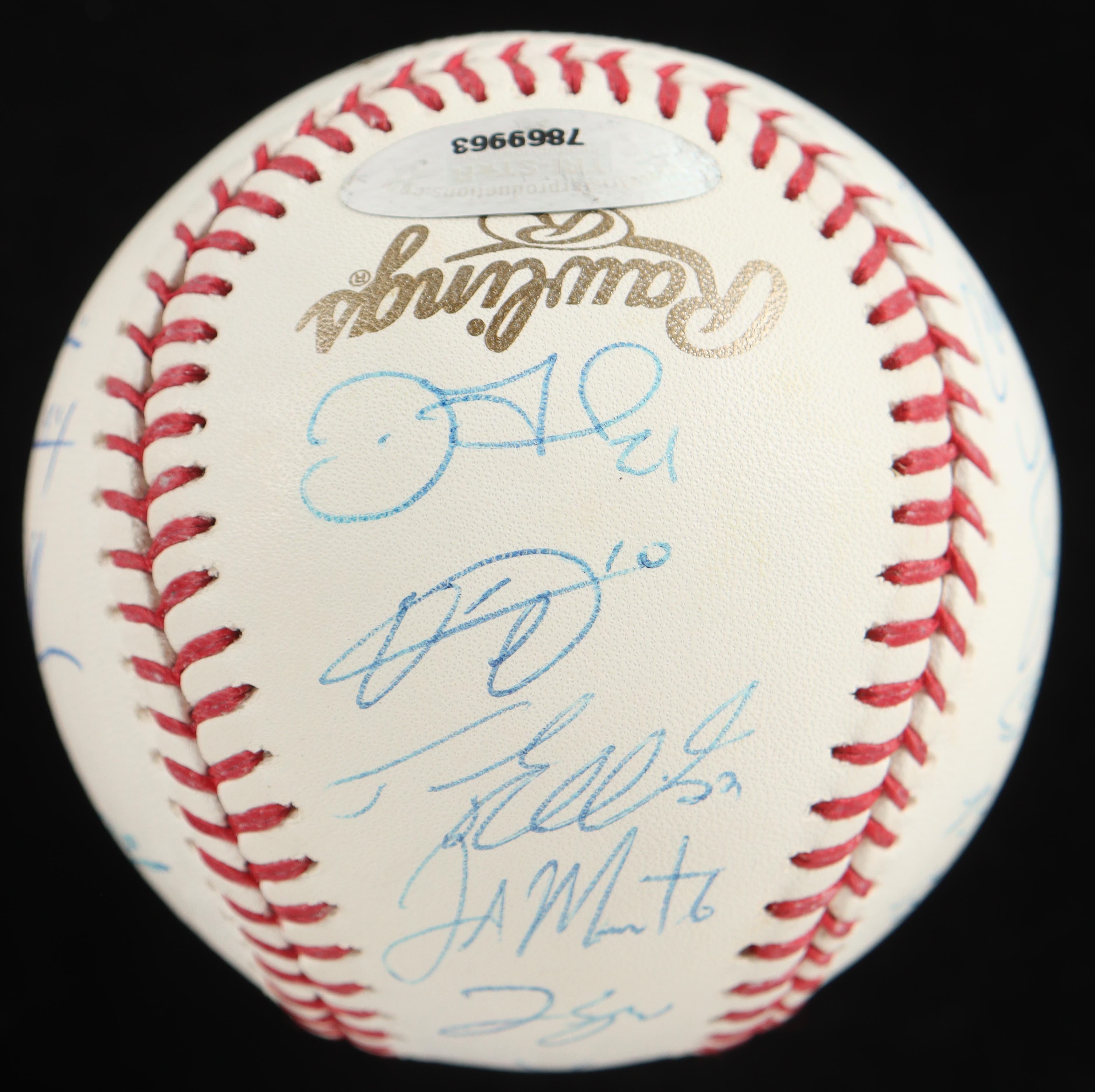 Jose Altuve, George Springer, Carlos Correa | 2017 Astros LE World Series Baseball #4/48 Team-Signed By (22) (Tristar) at PristineAuction.com Jose Altuve, George Springer, Carlos Correa | 2017 Astros LE World Series Baseball #4/48 Team-Signed By (22) (Tristar) at PristineAuction.com