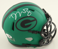 Dontayvion Wicks Signed Packers Rave Alternate Speed Mini Helmet (JSA) at PristineAuction.com