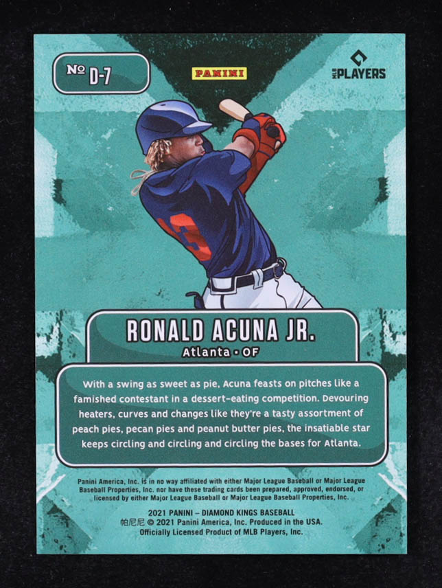 Ronald Acuna Jr. 2021 Diamond Kings Downtown #7 at PristineAuction.com Ronald Acuna Jr. 2021 Diamond Kings Downtown #7 at PristineAuction.com