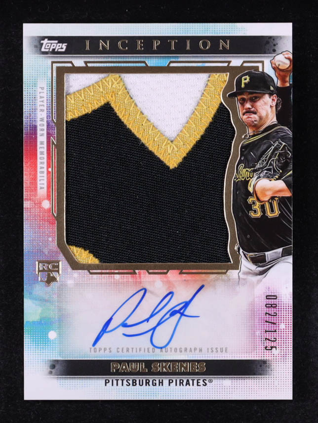Paul Skenes 2024 Topps Inception Jumbo Patch Autographs #AJPPS RC #082/125 at PristineAuction.com Paul Skenes 2024 Topps Inception Jumbo Patch Autographs #AJPPS RC #082/125 at PristineAuction.com