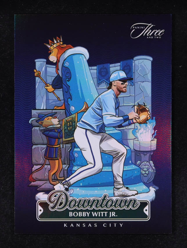 Bobby Witt Jr. 2025 Panini Three and Two Downtown #10 at PristineAuction.com Bobby Witt Jr. 2025 Panini Three and Two Downtown #10 at PristineAuction.com
