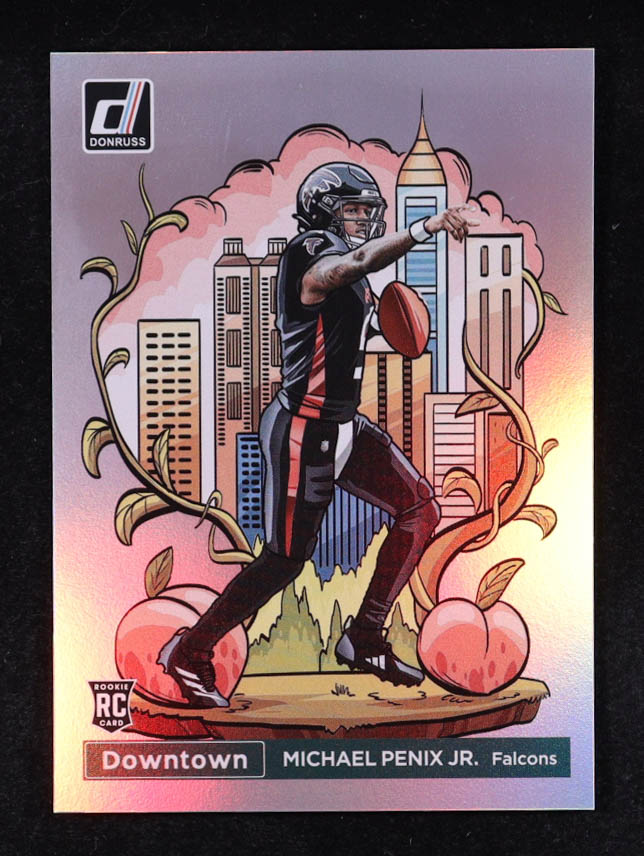 Michael Penix Jr. 2024 Donruss Downtown #14 RC at PristineAuction.com Michael Penix Jr. 2024 Donruss Downtown #14 RC at PristineAuction.com