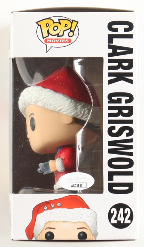 Chevy Chase Signed "National Lampoon's Christmas Vacation" #242 Clark Griswold Funko Pop! Vinyl Figure (JSA) at PristineAuction.com Chevy Chase Signed "National Lampoon's Christmas Vacation" #242 Clark Griswold Funko Pop! Vinyl Figure (JSA) at PristineAuction.com