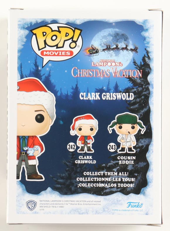Chevy Chase Signed "National Lampoon's Christmas Vacation" #242 Clark Griswold Funko Pop! Vinyl Figure (JSA) at PristineAuction.com Chevy Chase Signed "National Lampoon's Christmas Vacation" #242 Clark Griswold Funko Pop! Vinyl Figure (JSA) at PristineAuction.com