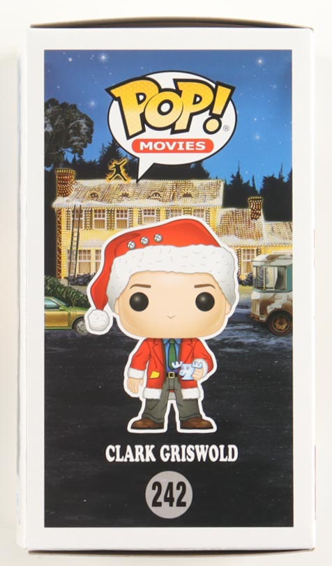 Chevy Chase Signed "National Lampoon's Christmas Vacation" #242 Clark Griswold Funko Pop! Vinyl Figure (JSA) at PristineAuction.com Chevy Chase Signed "National Lampoon's Christmas Vacation" #242 Clark Griswold Funko Pop! Vinyl Figure (JSA) at PristineAuction.com