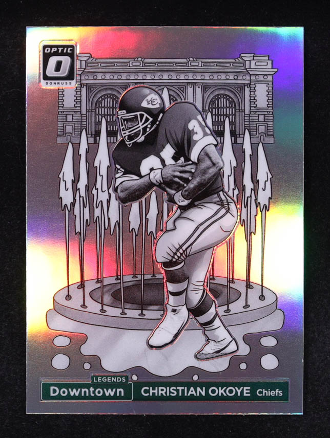 Christian Okoye 2024 Donruss Optic Downtown Legends #6 at PristineAuction.com Christian Okoye 2024 Donruss Optic Downtown Legends #6 at PristineAuction.com