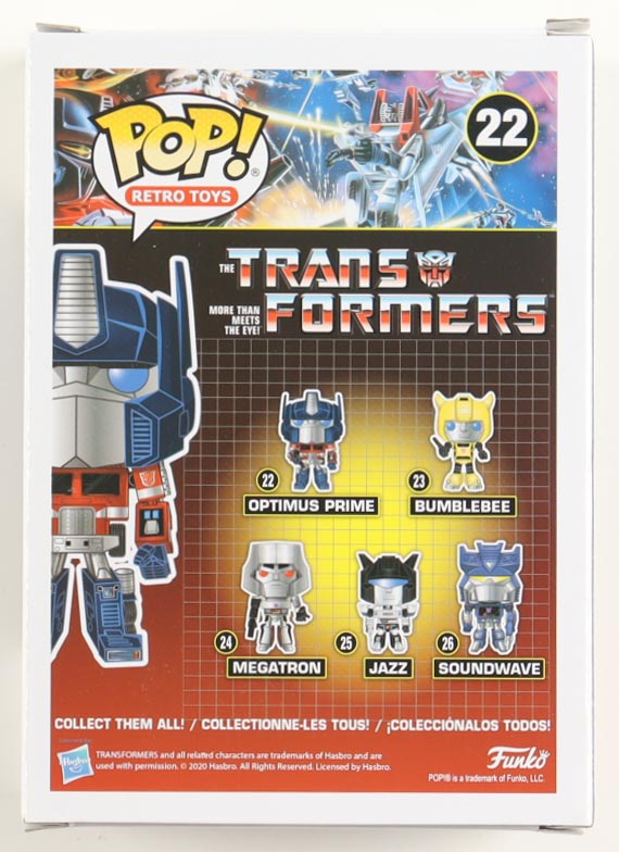 Peter Cullen Signed "Transformers" #22 Optimus Prime Funko Pop! Vinyl Figure (PSA) at PristineAuction.com Peter Cullen Signed "Transformers" #22 Optimus Prime Funko Pop! Vinyl Figure (PSA) at PristineAuction.com