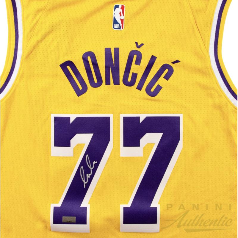 Luka Doncic Signed Lakers Nike Authentic Jersey (Panini) at PristineAuction.com Luka Doncic Signed Lakers Nike Authentic Jersey (Panini) at PristineAuction.com