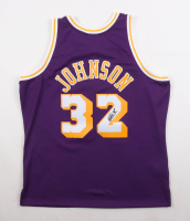 Magic Johnson Signed Lakers Mitchell & Ness Jersey (Beckett) at PristineAuction.com