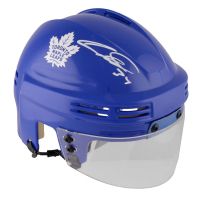 Auston Matthews Signed Maple Leafs Mini Helmet (Fanatics) at PristineAuction.com