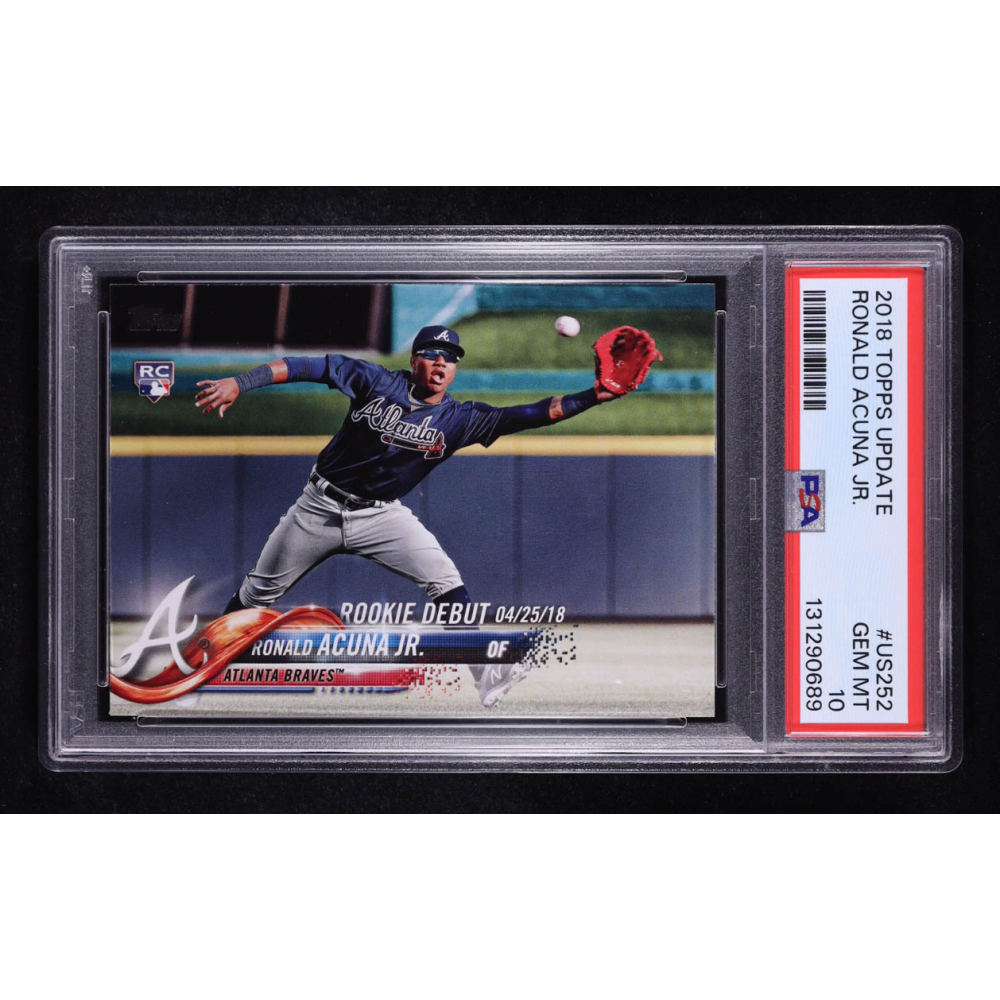 Ronald Acuna Jr. 2018 Topps Update #US252 RD RC (PSA 10) at PristineAuction.com