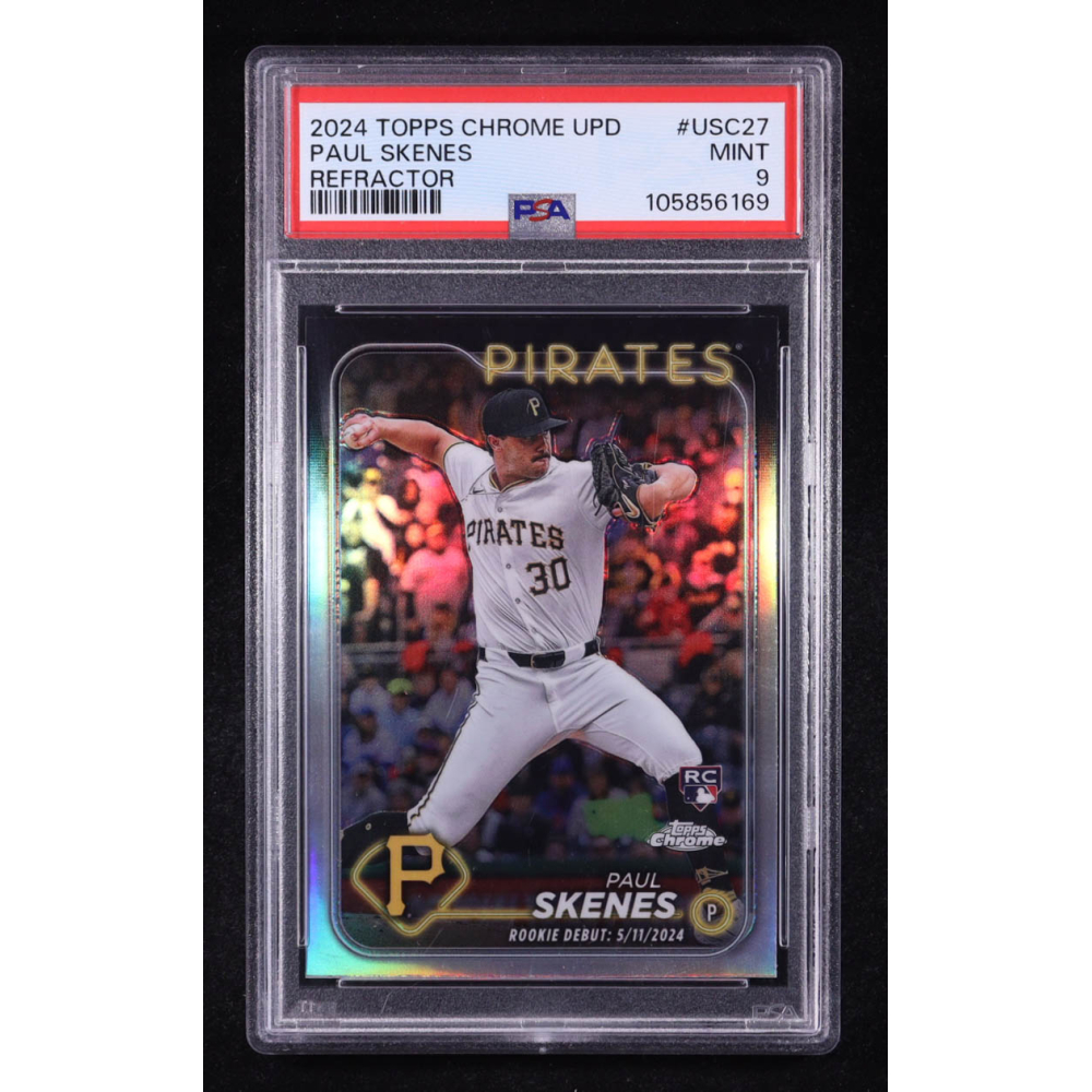 Paul Skenes 2024 Topps Chrome Update Refractor #USC27 RC (PSA 9) at PristineAuction.com