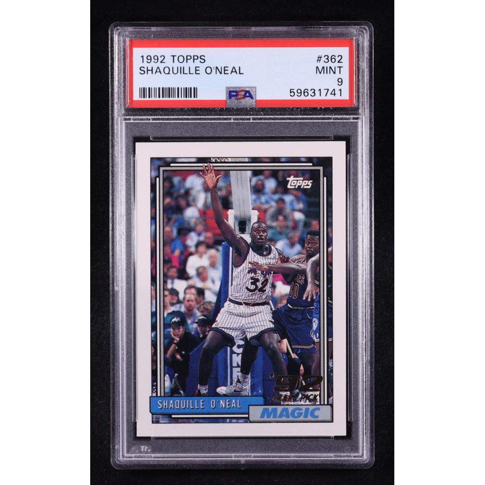 Shaquille O'Neal 1992-93 Topps #362 RC (PSA 9) at PristineAuction.com