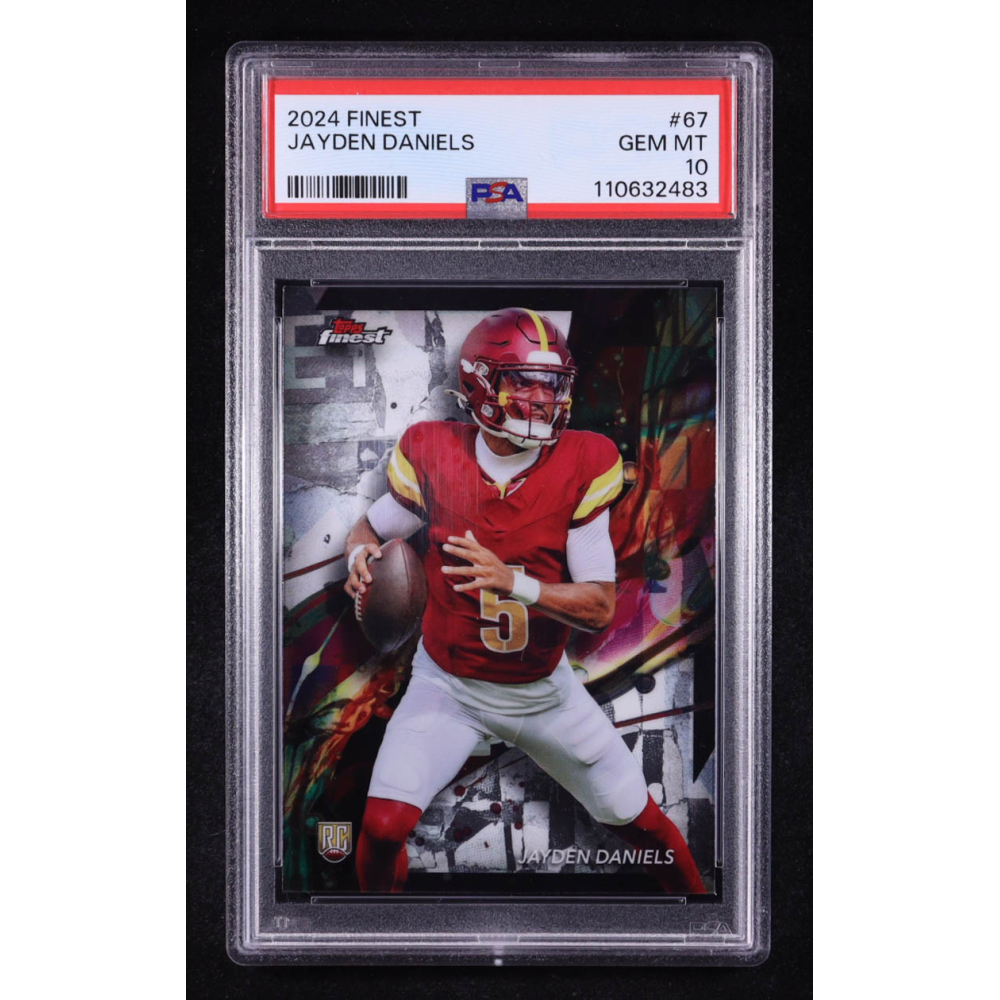 Jayden Daniels 2024 Finest #67 RC (PSA 10) at PristineAuction.com