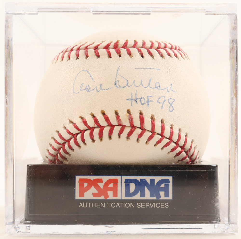 Don Sutton Signed OML Baseball Inscribed "HOF 98" (PSA 9) at PristineAuction.com Don Sutton Signed OML Baseball Inscribed "HOF 98" (PSA 9) at PristineAuction.com