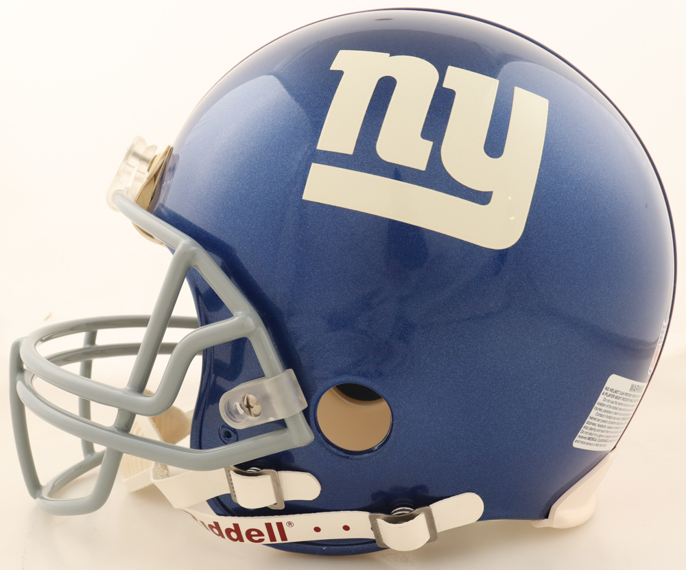 Tiki Barber Signed Giants Authentic On-Field Helmet Inscribed "Fiery-Tempered King" (Steiner) at PristineAuction.com Tiki Barber Signed Giants Authentic On-Field Helmet Inscribed "Fiery-Tempered King" (Steiner) at PristineAuction.com