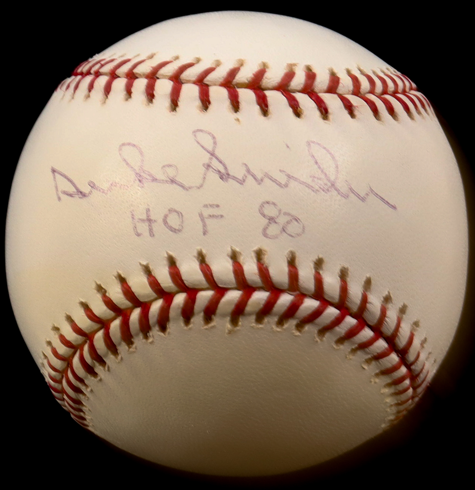 Duke Snider Signed OML Baseball Inscribed "HOF 80" (PSA) at PristineAuction.com Duke Snider Signed OML Baseball Inscribed "HOF 80" (PSA) at PristineAuction.com