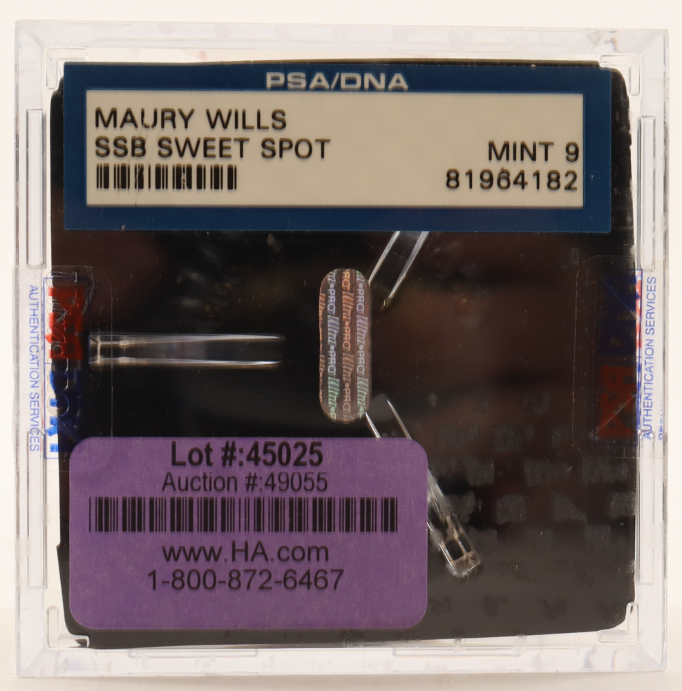 Maury Wills Signed OML Baseball (PSA 9) at PristineAuction.com Maury Wills Signed OML Baseball (PSA 9) at PristineAuction.com