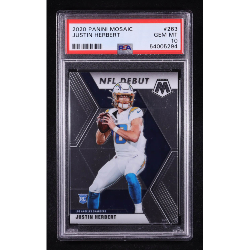 Justin Herbert 2020 Panini Mosaic #263 RC (PSA 10) at PristineAuction.com