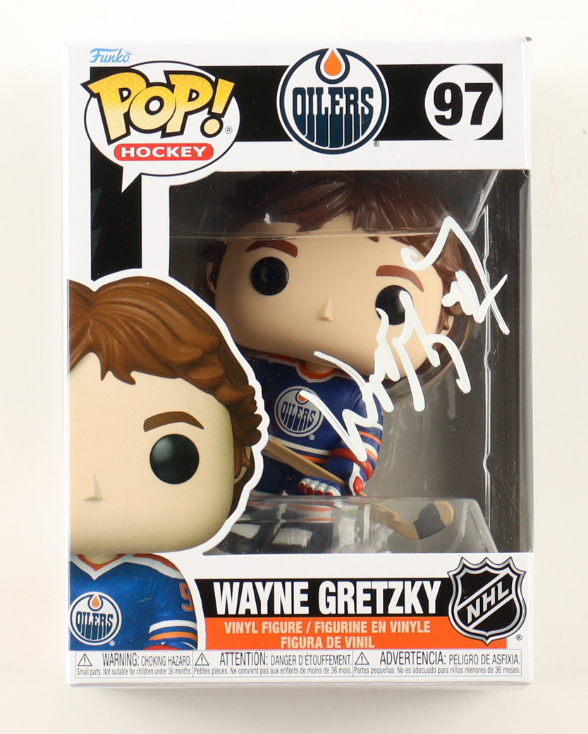 Wayne Gretzky Signed Oilers #97 Funko Pop! Vinyl Figure (AutographCOA) at PristineAuction.com Wayne Gretzky Signed Oilers #97 Funko Pop! Vinyl Figure (AutographCOA) at PristineAuction.com