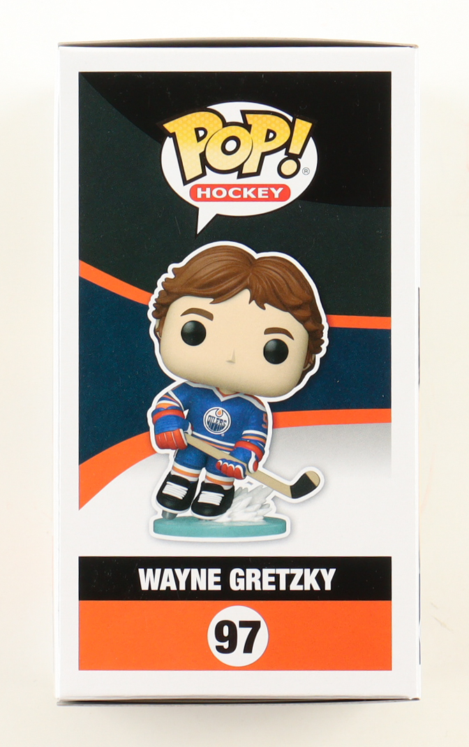 Wayne Gretzky Signed Oilers #97 Funko Pop! Vinyl Figure (AutographCOA) at PristineAuction.com Wayne Gretzky Signed Oilers #97 Funko Pop! Vinyl Figure (AutographCOA) at PristineAuction.com